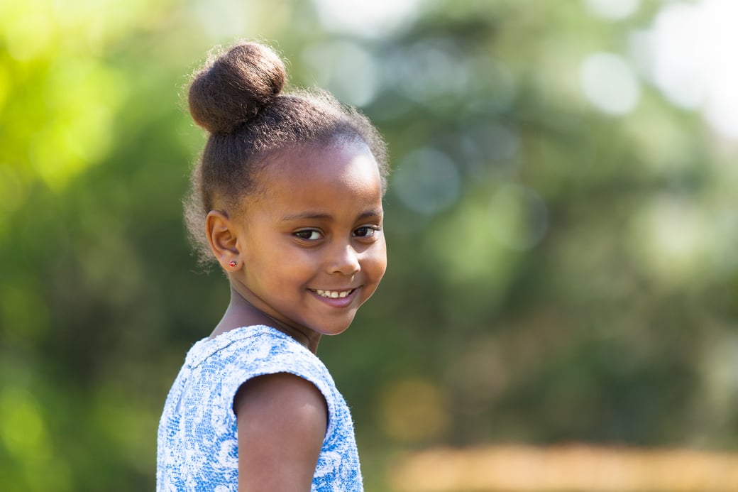 Cute Young Black Girl