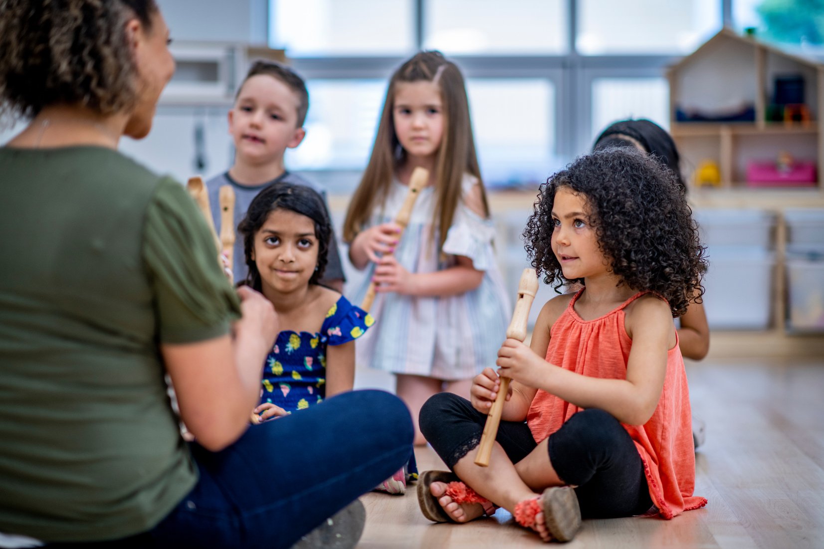 Music class in daycare